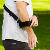 Disc Golfer wearing a Disc Golf training aid called Throform sold at Smash & Tap Discs, a disc golf shop in Idaho serving Meridian, Boise, Nampa, Caldwell, Star, and Eagle.